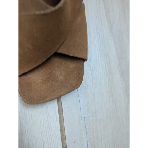 Intentionally Blank Siren Sandal Sling Back  Brown Suede Shoes 7 Whiskey - Picture 5 of 9